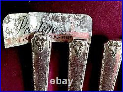 Prestige Silver Plate Flatware in Wooden Case (104 pcs) Vintage