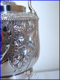 Pretty Vintage Silver Plated Spirit Kettle Teapot Sturges Bladon and Middleton