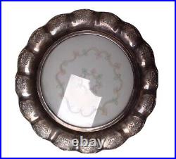 Quist Antique Or Vintage Silver Plate Platter Dresser Tray needlecraft Detail