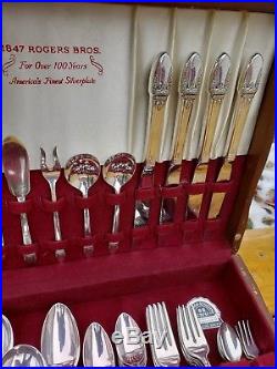 RARE 1847 Rogers Bros First Love Collection Vintage Silverware Set Silver Spoon