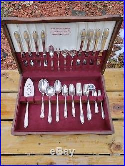 RARE 1847 Rogers Bros First Love Collection Vintage Silverware Set Silver Spoon