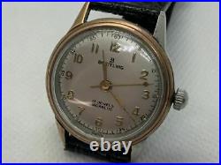 RARE! 1950s Vintage Breitling 8069 Gold Plated Ladies Manual Winding Watch
