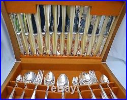 RARE A1 Vintage Viners Rose Garden 6 Place Canteen Silver Plated Cutlery