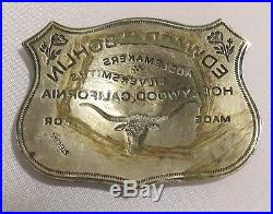 RARE Antique/Vintage Edward H. Bohlin-Hollywood Sterling Silver Saddle Plate