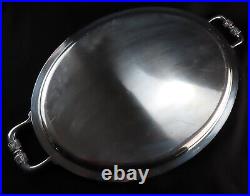RARE Christofle Malmaison Large Serving Tray French Silver Plated Twin Handled