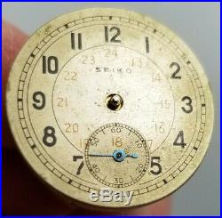 RARE WWII SEIKOSHA SEIKO JAPANESE MILITARY WRIST WATCH to RESTORE 24hr dial