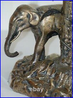 Rare Antique Elephant / Tree Silver Plate Table Centre Piece Elkington