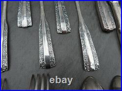 Rare Art Deco Cutlery Set Fraget Warsaw Silver Plated Hefra Eastern Vintage