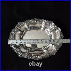 Rare Art Nouveau Silver Plate Large Server & LID Collectible Ornate Serving Tray