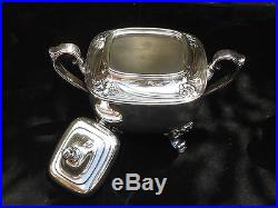 Rare Vintage 1847 Rogers Brothers Daffodil Silver Plate Coffee Service