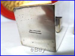 Rare Vintage Art Deco English Made Silverplated Cubist Martini Cocktail Shaker