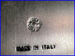 Rare Vintage Gioielleria Guido Galbiati Silver Plated 3D Platter, Made in Italy