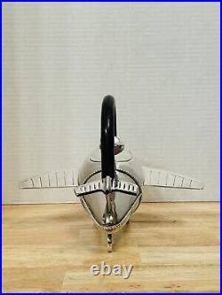 Rare & Vintage Silver-Plated Airplane Teapot Pottery Barn