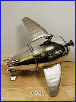 Rare & Vintage Silver-Plated Airplane Teapot Pottery Barn