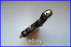 Rare Vintage THORENS Semi-Automatic Silver Plated Petrol Cigarette Lighter Swiss