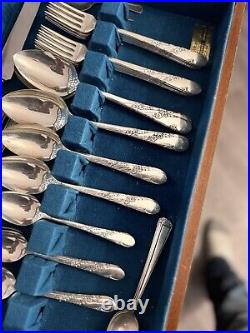 Rare & Vintage Tudor Plate 58 Piece Silver Plated Set With Original Box & Paper