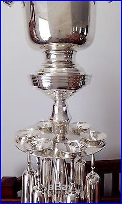 Rare Vintage Wallace Silversmiths Ice Bucket withStand & 6 Stemmed Goblets