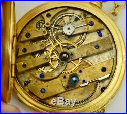 Rare antique Ottoman Pasha award 18k Gold plated silver watch. Tughra case&dial