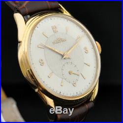 Real Vintage Delbana Gold Plated Nice Guilloche Dial Manual Wind Watch Working