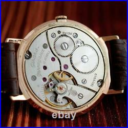 Real Vintage Girard Perregaux Gold Plated Original Dial Manual Wind Gents Watch