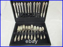 Remembrance Rogers Bros Silver-Plate 1847 Vintage 60 Pieces Set Mid Century Box