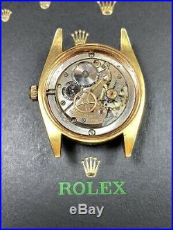 Rolex Oysterdate Precision Men's 34mm Watch Gold Plated Steel 1967 Ref 6694