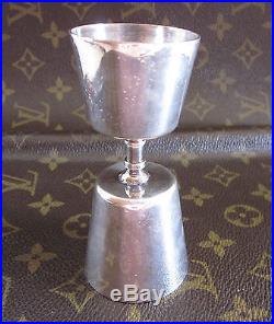 SALE! Vintage GUCCI Silver Plated Double Shot Jigger Cup Barware Collectible