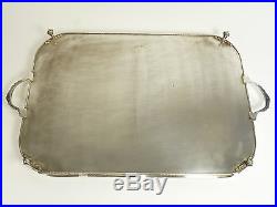 SELFRIDGES Sheffield Silver Plate Vintage Footed Serving Tray 24 1/4