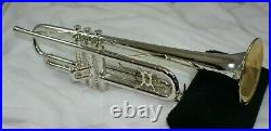 SILVER PLATED Vintage 1945-46 King Liberty Trumpet withNEW CASE