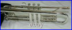 SILVER PLATED Vintage 1945-46 King Liberty Trumpet withNEW CASE