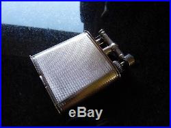 STUNNING SILVER PLATE DUNHILL Vintage Unique Table Lighter/ EXCELLENT Condition