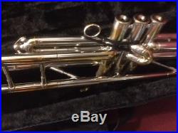 Selmer DeVille silver plate b flat trumpet Serial # 31851 60's vintage with gig ba
