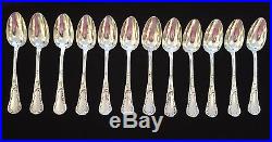 Set 12 Christofle Marly Vintage French Silver Plate Teaspoon Spoons