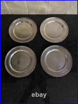 Set of 4 International Silver Company Concord 6 Bread & Butter Plate Plates Vtg