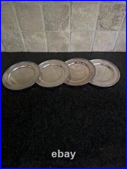 Set of 4 International Silver Company Concord 6 Bread & Butter Plate Plates Vtg