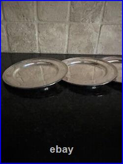 Set of 4 International Silver Company Concord 6 Bread & Butter Plate Plates Vtg