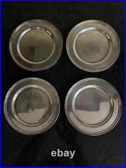 Set of 4 International Silver Company Concord 6 Bread & Butter Plate Plates Vtg