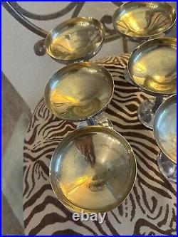 Set of 6 Vintage Silver Plated Compote Dessert Dishes. Beautiful