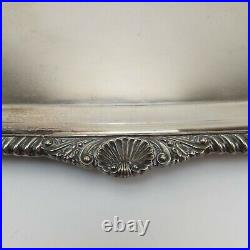 Sheffield Silver Tea Service Platter/Plate Vintage 27.5 x 17 x 0.5 Used Condt