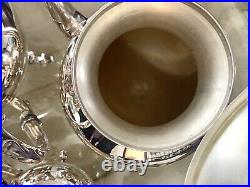 Sheridan Vintage Silver Plate Mid-Century 5-Pc Coffee Pot & Teapot Set