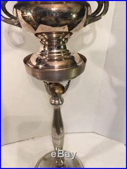 Silver Plate Champagne Bucket Stand Vintage Wonderful Patina