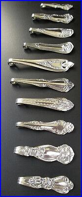 Silver Plate Necklace Pendants 10 Vintage Antique Silverware Spoon Handle Lot