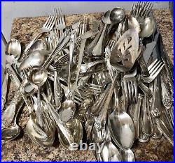 Silver Plated Cutlery 10lbs Vintage Flatware Lot