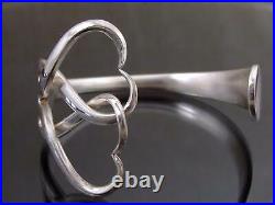 Silver Plated Fork Heart Bracelet Bangle Unusual Gift Vintage Unique Cutlery
