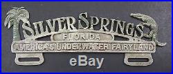Silver Springs, Florida RARE Vintage License Plate Topper
