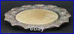 Silver plate electroplate vintage Victorian antique bread board platter