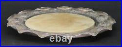 Silver plate electroplate vintage Victorian antique bread board platter