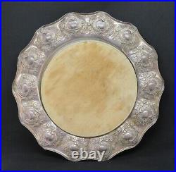 Silver plate electroplate vintage Victorian antique bread board platter