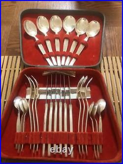 Silver plated serving utensils set Vintage 1971? 24? 1971