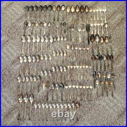 Silverplate Flatware Lot Craft Arts Mixed Variety Fork Spoon Knife 135+ Pieces